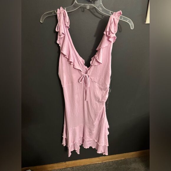 Wild Fable Women's Sleeveless Handkerchief Hem Fit&Flare Mini Dress Size S NWOT - Picture 4 of 9